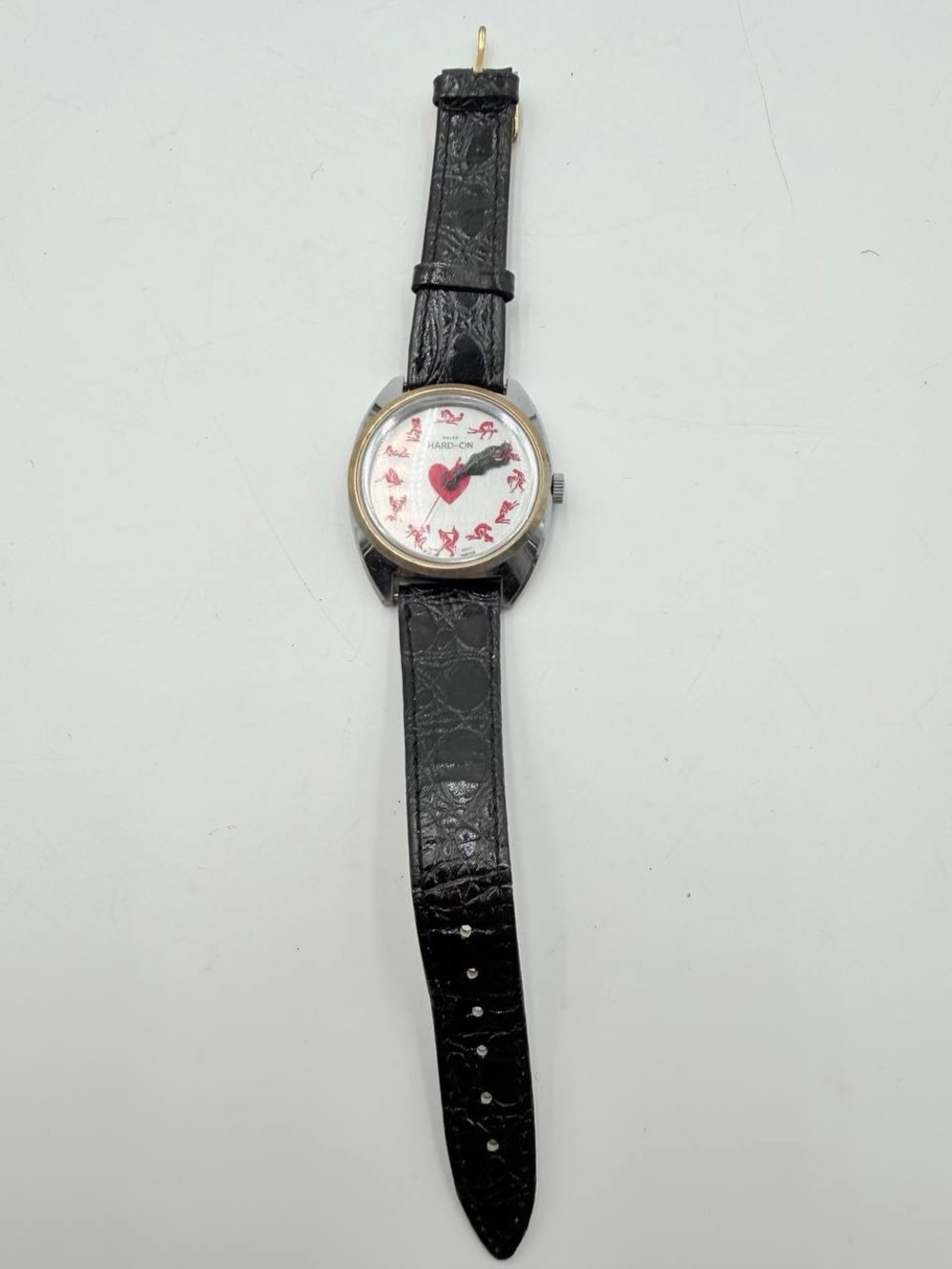 Vintage Swiss “Hard-On” Kama Sutra Novelty Wristwatch – 1970s